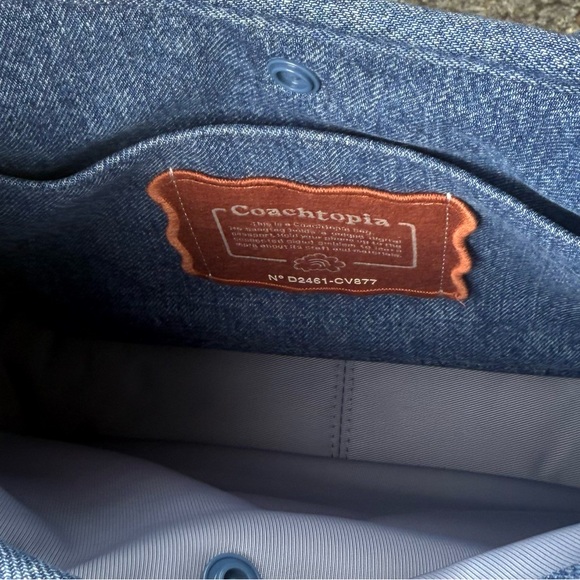 Ergo bag with cloud quilting in denim - Picture 4 of 4